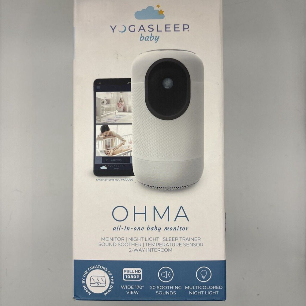 Yogasleep Ohma All-in-One Video Baby Monitor Secure HD Stream Over Wifi